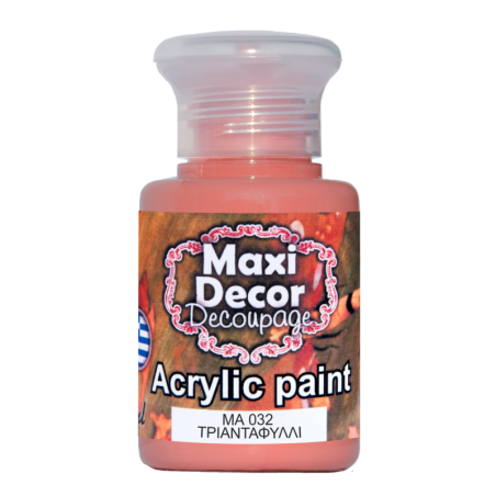 Ακρυλικό χρώμα 60 ml (ΤΡΙΑΝΤΑΦΥΛΛΙ) MAXI DECOR  MA-032