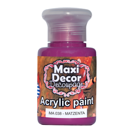 Ακρυλικό χρώμα 60 ml (ΜΑΤΖΕΝΤΑ) MAXI DECOR  MA-038