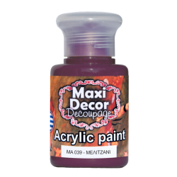 Ακρυλικό χρώμα 60 ml (ΜΕΛΙΤΖΑΝΙ) MAXI DECOR  MA-039