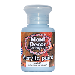 Ακρυλικό χρώμα 60 ml (ΜΠΛΕ ΟΥΡΑΝΟΥ) MAXI DECOR  MA-040