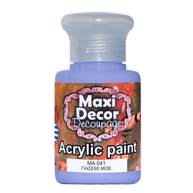 Ακρυλικό χρώμα 60 ml (ΓΙΑΣΕΜΙ ΜΩΒ) MAXI DECOR  MA-041