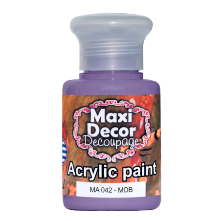 Ακρυλικό χρώμα 60 ml (ΜΩΒ) MAXI DECOR  MA-042