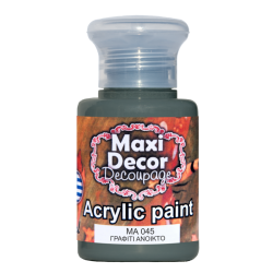 Ακρυλικό χρώμα 60 ml (ΓΡΑΦΙΤΙ ΑΝΟΙΧΤΟ) MAXI DECOR  MA-045