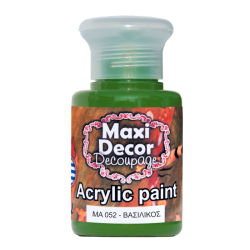 Ακρυλικό χρώμα 60 ml (ΒΑΣΙΛΙΚΟΣ) MAXI DECOR  MA-052