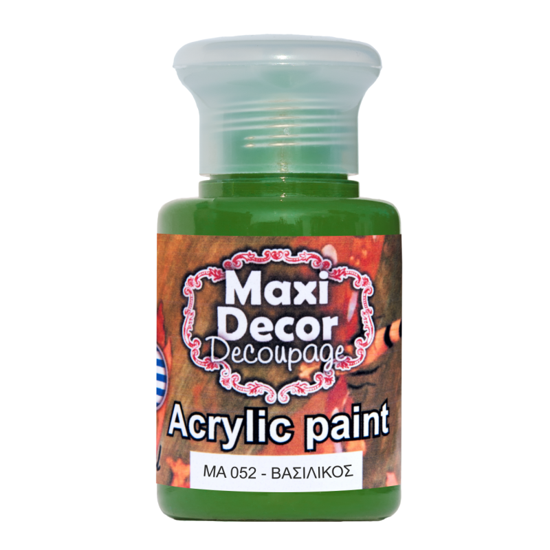 Ακρυλικό χρώμα 60 ml (ΒΑΣΙΛΙΚΟΣ) MAXI DECOR  MA-052