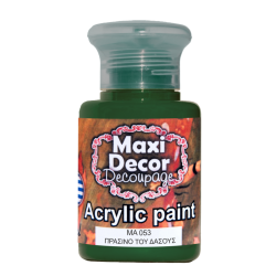 Ακρυλικό χρώμα 60 ml (ΠΡΑΣΙΝΟ ΔΑΣΟΥΣ) MAXI DECOR  MA-053