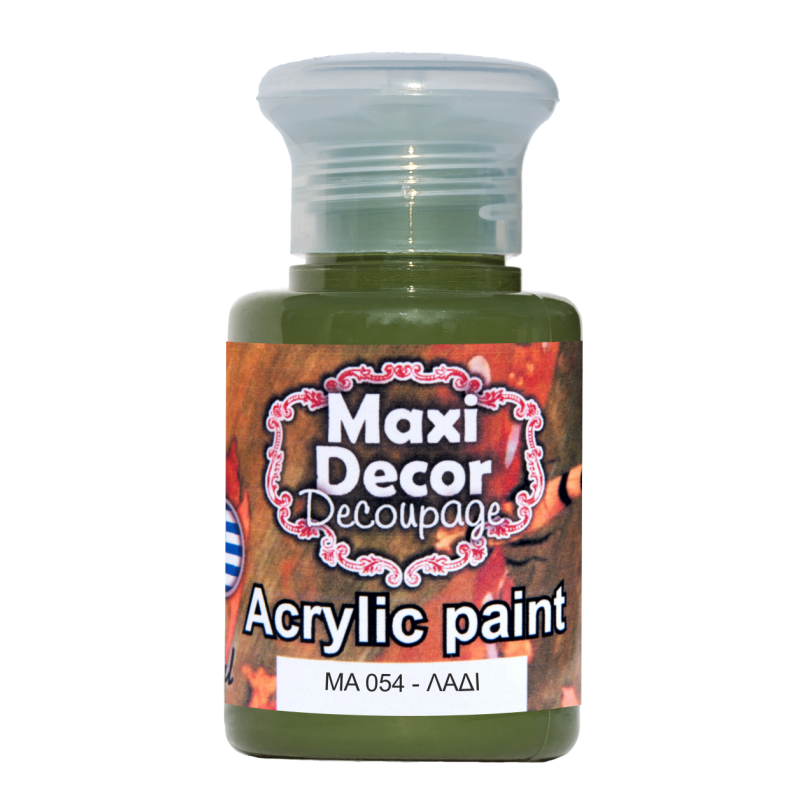 Ακρυλικό χρώμα 60 ml (ΛΑΔΙ) MAXI DECOR  MA-054