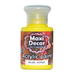 Ακρυλικό χρώμα 60 ml (ΚΙΤΡΙΝΟ) MAXI DECOR  MA-055