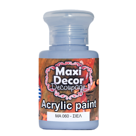 Ακρυλικό χρώμα 60 ml (ΣΙΕΛ) MAXI DECOR  MA-060