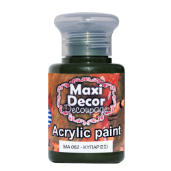 Ακρυλικό χρώμα 60 ml (ΚΥΠΑΡΙΣΣΙ) MAXI DECOR  MA-062