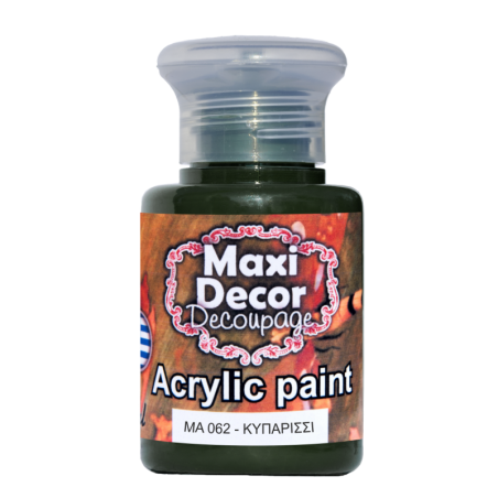 Ακρυλικό χρώμα 60 ml (ΚΥΠΑΡΙΣΣΙ) MAXI DECOR  MA-062