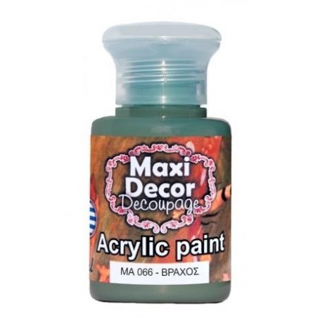 Ακρυλικό χρώμα 60 ml (ΒΡΑΧΟΣ) MAXI DECOR  MA-066