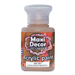 Ακρυλικό χρώμα 60 ml (ΣΑΠΙΟ ΜΗΛΟ ΑΝΟΙΧΤΟ) MAXI DECOR  MA-067