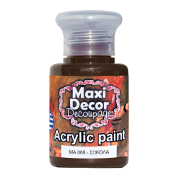 Ακρυλικό χρώμα 60 ml (ΣΟΚΟΛΑ) MAXI DECOR  MA-068