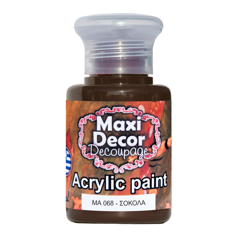 Ακρυλικό χρώμα 60 ml (ΣΟΚΟΛΑ) MAXI DECOR MA-068