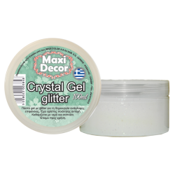 Crystal gel με glitter  100ml MAXI DECOR