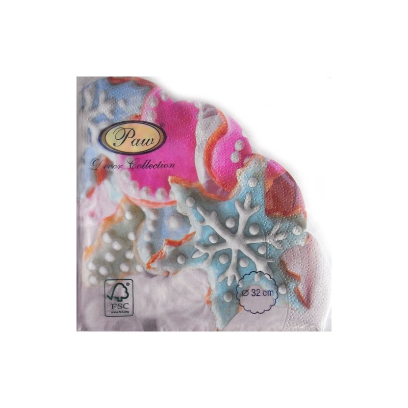 Χαρτοπετσέτα decoupage στρογγυλή 32εκ SDR072200
