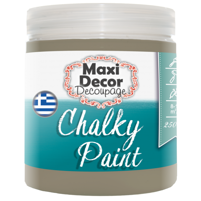 Χρώμα Κιμωλίας (Chalk paint ) Maxi Decor (ΜΟΚΚΑ) 250ml  CHP-513