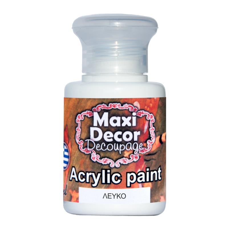 Ακρυλικό χρώμα 60 ml MAXI DECOR  MA-LEYKO