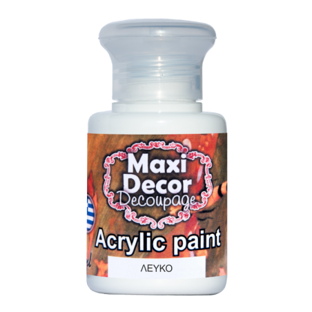 Ακρυλικό χρώμα 60 ml MAXI DECOR  MA-LEYKO