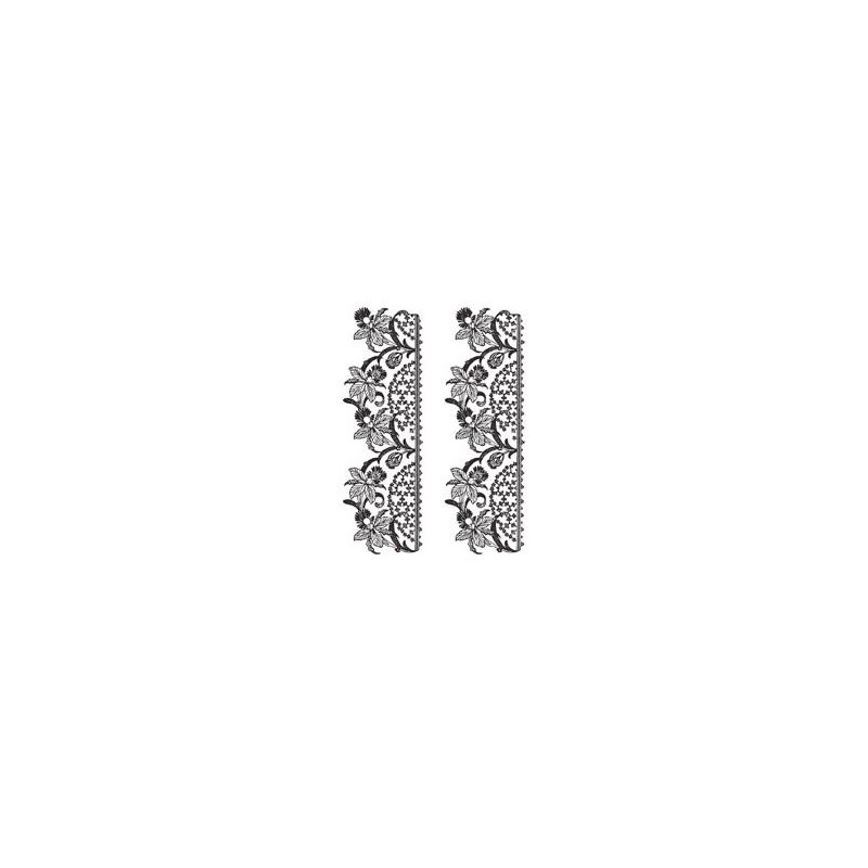 Transfer dantel (δαντέλα) CADENCE λευκό 25 x 35 εκ DT-035