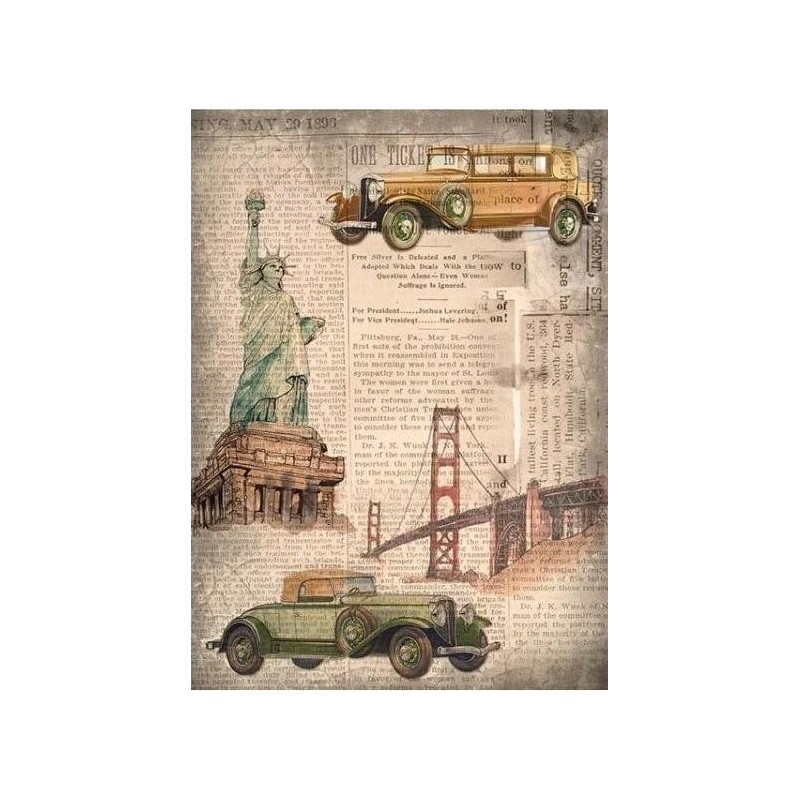 Ριζόχαρτο decoupage ITD 29,5 X 42 R0031L