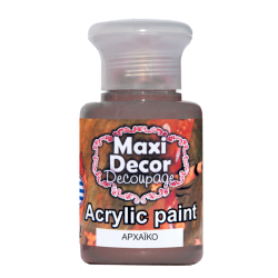 Ακρυλικό χρώμα 60 ml (ΑΡΧΑΙΚΟ) MAXI DECOR  MA-ARXAIKO