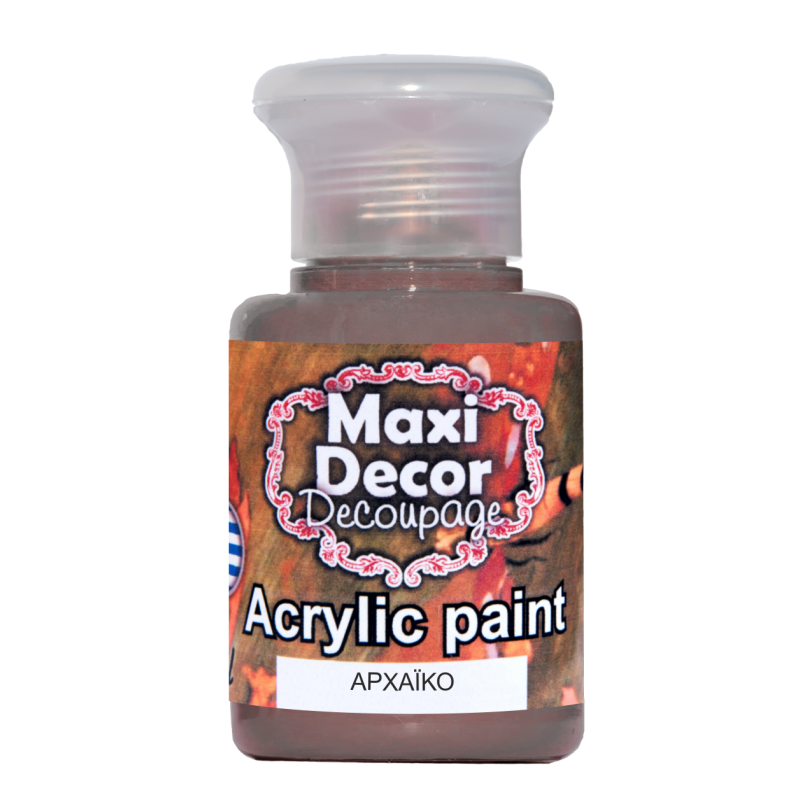 Ακρυλικό χρώμα 60 ml (ΑΡΧΑΙΚΟ) MAXI DECOR  MA-ARXAIKO