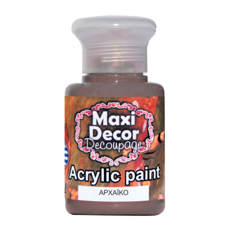 Ακρυλικό χρώμα 60 ml (ΑΡΧΑΙΚΟ) MAXI DECOR  MA-ARXAIKO