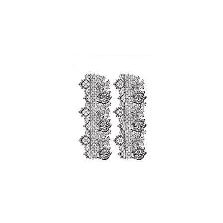 Transfer dantel CADENCE μαύρο χρώμα 17 x 25 εκ DT-030B
