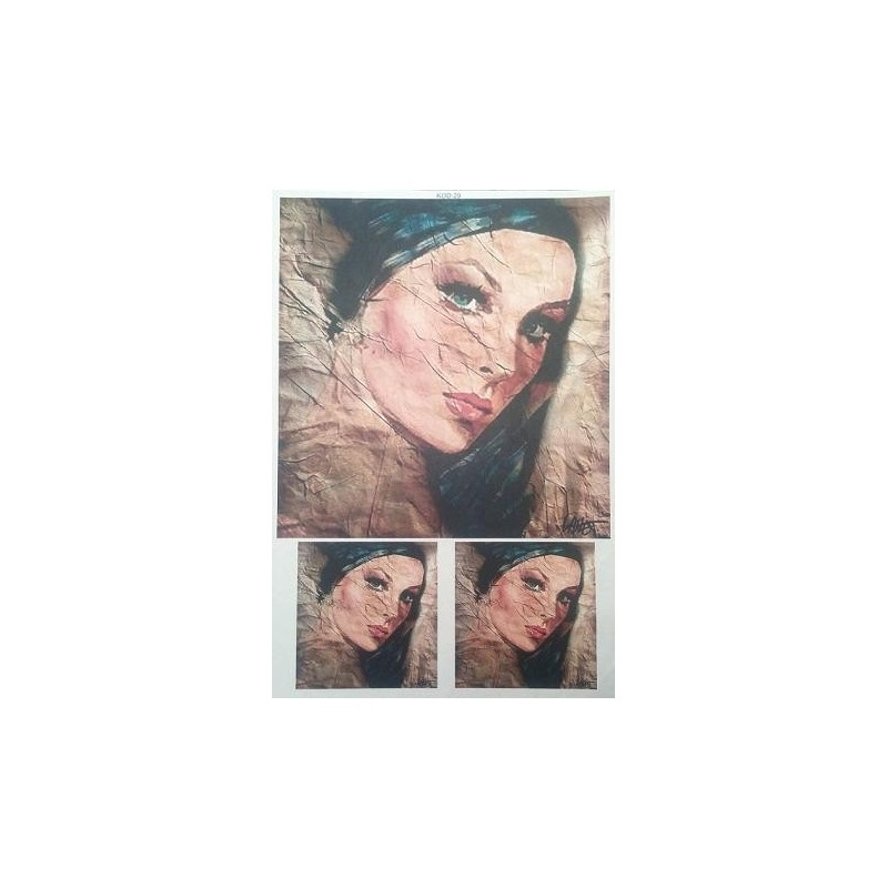 Ριζόχαρτο αυτοκόλλητο decoupage TELA 46 X 31 KOD-29