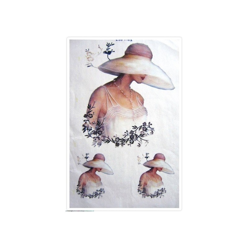 Ριζόχαρτο αυτοκόλλητο decoupage TELA 42 X 31 DF-031