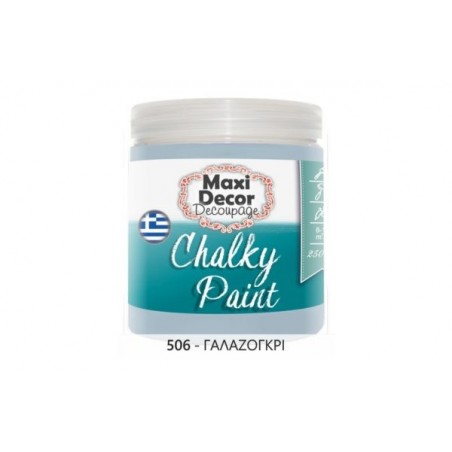 Χρώμα Κιμωλίας (Chalk paint ) Maxi Decor (ΓΑΛΑΖΟΓΚΡΙ) 250ml  CHP-506