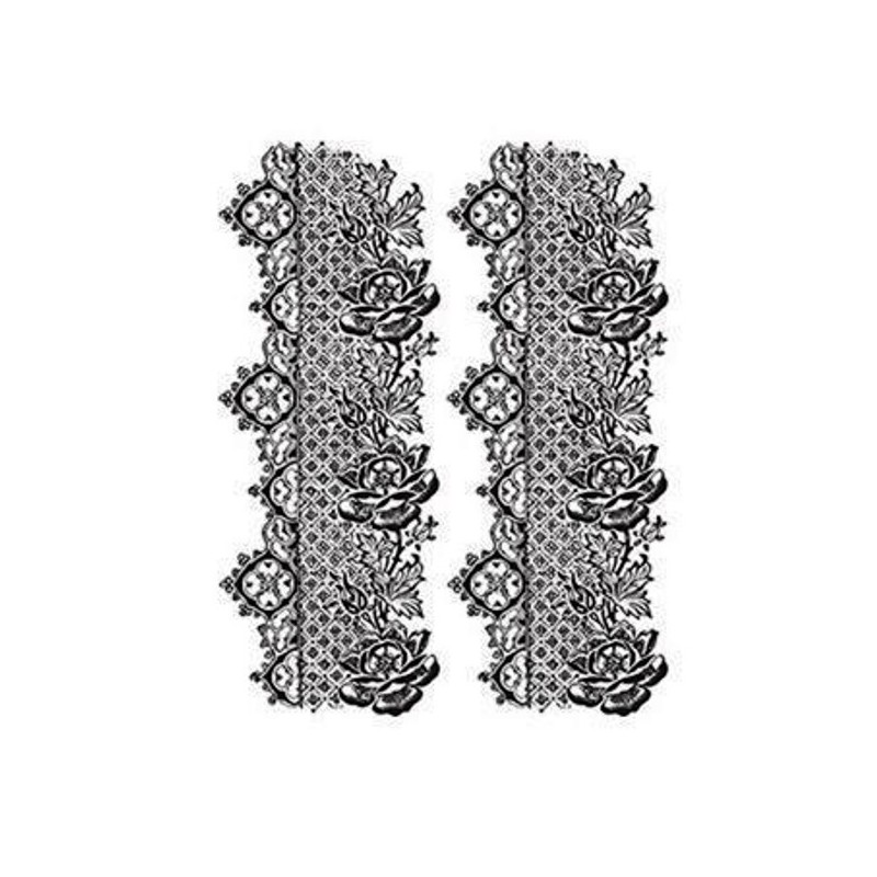 Transfer dantel CADENCE μαύρο χρώμα 17 x 25 εκ DT-030B