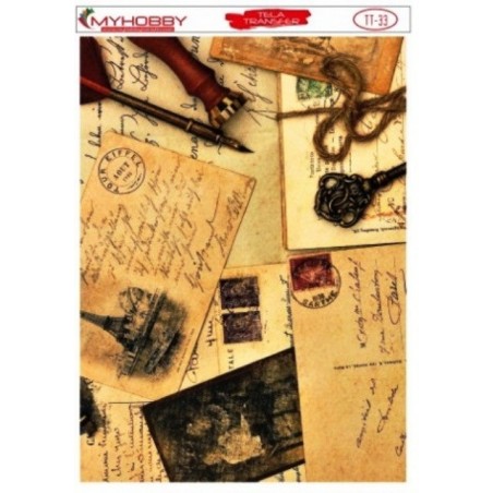 Ριζόχαρτο αυτοκόλλητο decoupage TELA 48 x 33 DF-098