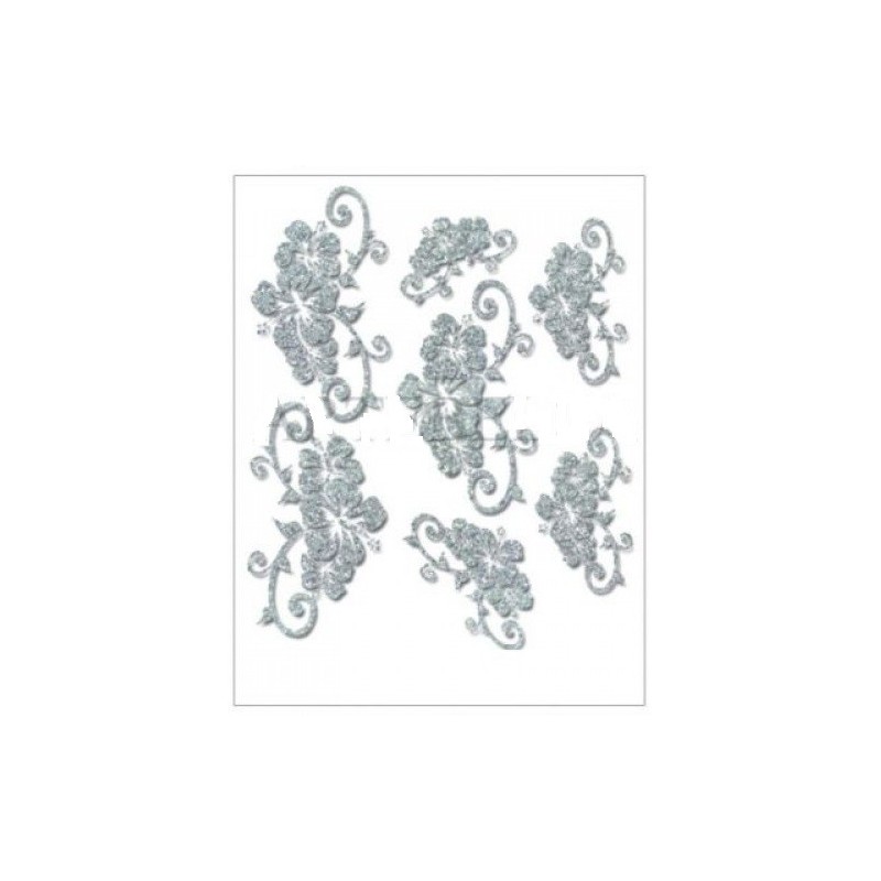 Transfer ARTEBELLA 17x24εκ με γκλιτερ ασημί 2701s