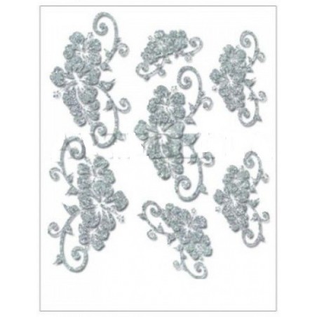 Transfer ARTEBELLA 17x24εκ με γκλιτερ ασημί 2701s