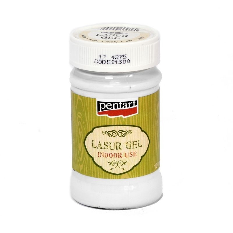 Lasur gel Pentart 100 ml  white 21500