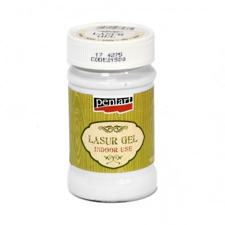 Lasur gel Pentart 100 ml  white 21500