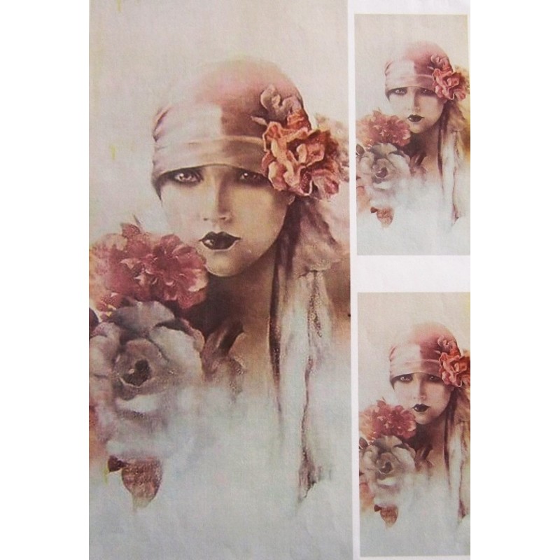 Ριζόχαρτο αυτοκόλλητο decoupage TELA 42 X 31 TT-191
