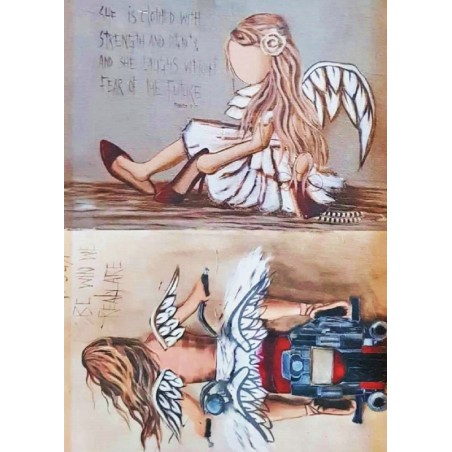 Ριζόχαρτο αυτοκόλλητο decoupage TELA 42 X 31 TT-191