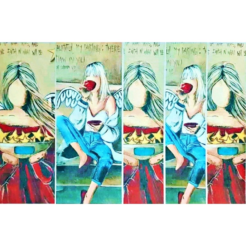 Ριζόχαρτο αυτοκόλλητο decoupage TELA 42 X 31 TT-191
