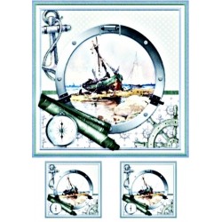 Ριζόχαρτο αυτοκόλλητο decoupage TELA 42 X 31 TT-191