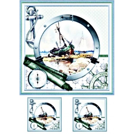 Ριζόχαρτο αυτοκόλλητο decoupage TELA 42 X 31 TT-191
