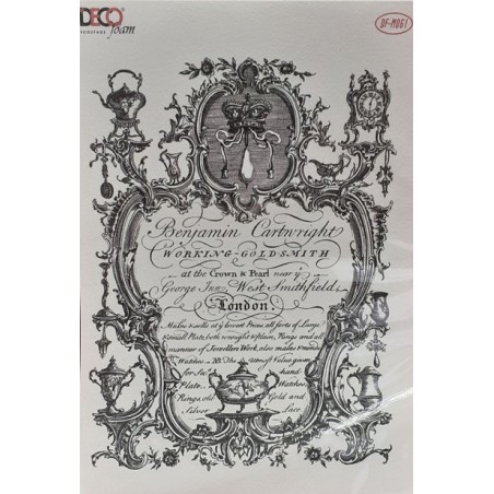 Ριζόχαρτο αυτοκόλλητο decoupage TELA 42 X 31 TT-191