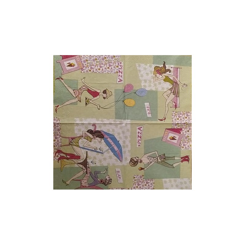Χαρτοπετσέτα για decoupage 33x33 ihr 403820