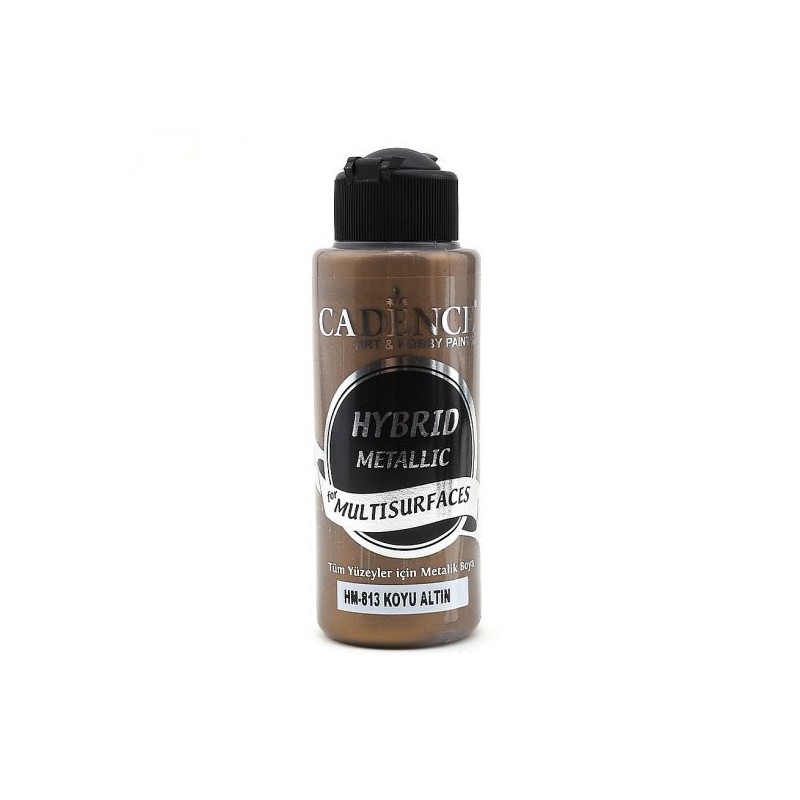 Χρώμα υβριδικό μεταλλικό 120ml CADENCE \"dark gold\" HM-813
