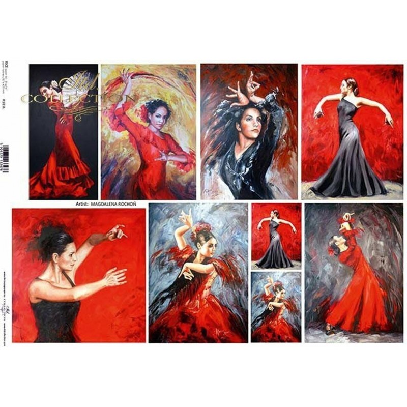 Ριζόχαρτο decoupage ITD 29,5 X 42 R0095L