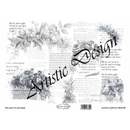 Ριζόχαρτο Decoupage  Artistic Design A3 MR-650