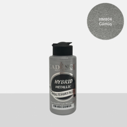 Χρώμα υβριδικό μεταλλικό 120ml CADENCE \"silver \" HM-804